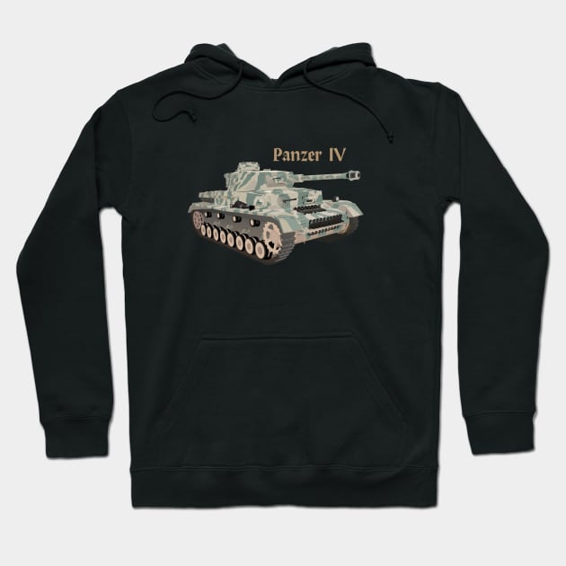 Panzer IV German WW2 Battle Tank Hoodie by NorseTech